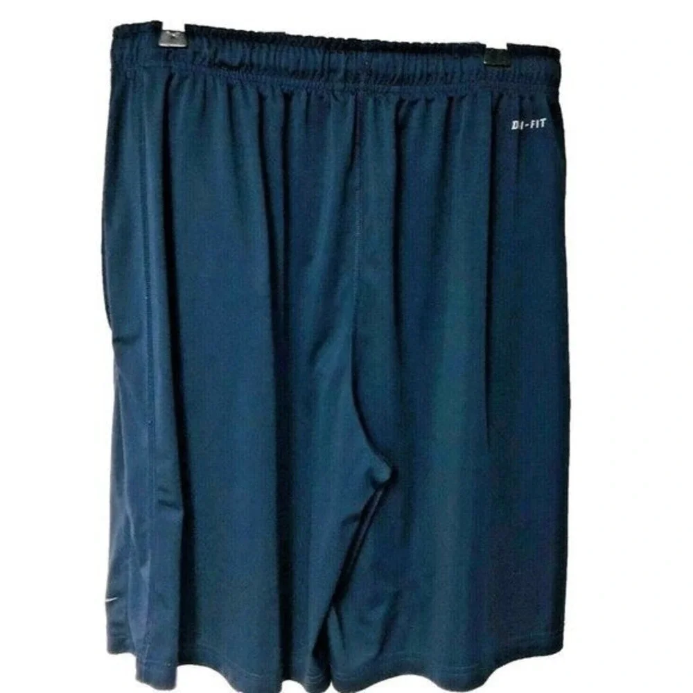 NIKE Dri Fit Shorts Navy Performance Athletic Running Gym Athleisure Men's L 10